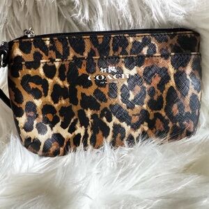 Coach Leopard Print Clutch